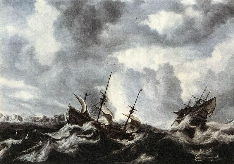 Bonaventura Peeters Storm on the Sea